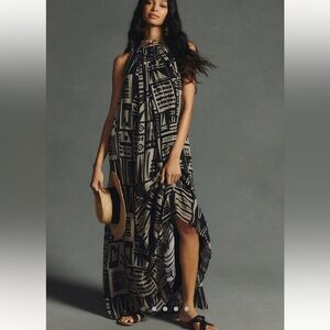 Nikita mhaisalkar graphic halter dress